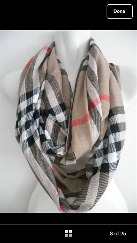 faux burberry silk scarf